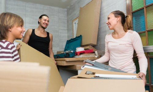 Furniture pick-up service handling a sofa collection in Tokyngton