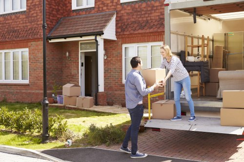 Professional moving van parked for a Tokyngton relocation job
