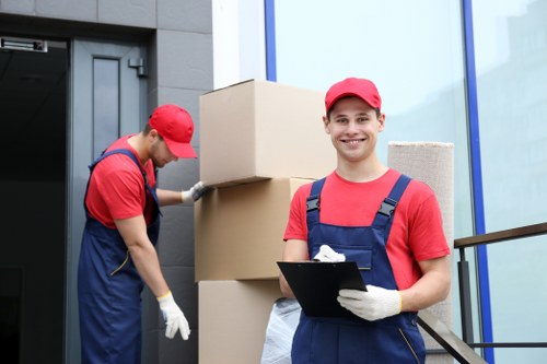 Packing and loading furniture for a local house move