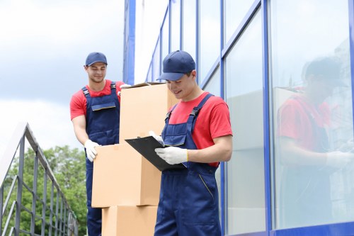Removal team planning a house move in Tokyngton
