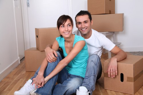 Local moving service helping with boxes and household items