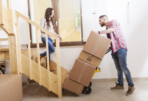 Residential removals in a Tokyngton apartment building
