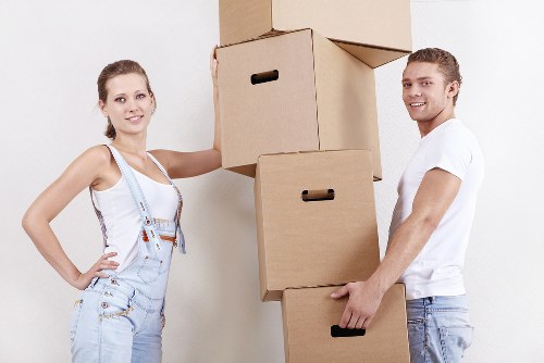 Commercial office move team working in Tokyngton