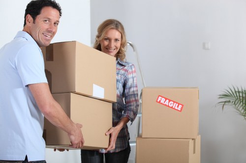 Removal van ready for a move in the Tokyngton area